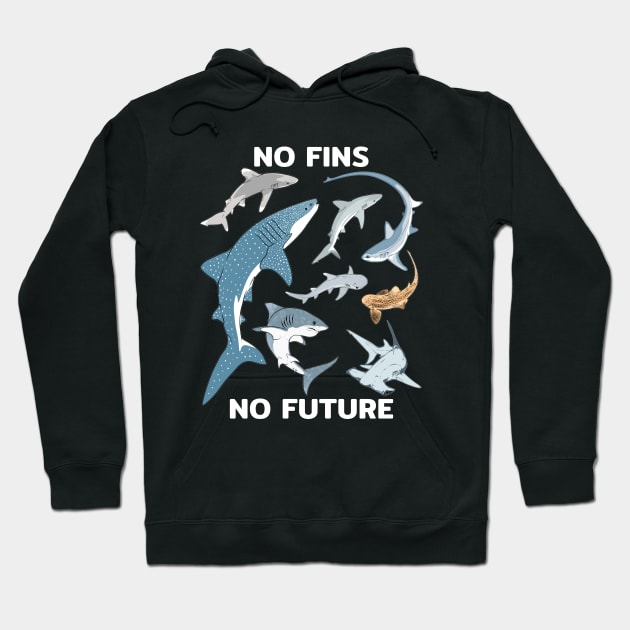 No fins - No future Hoodie by NicGrayTees